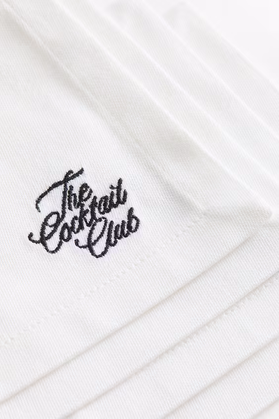 Набор из 4 вышиванных основ для стаканов