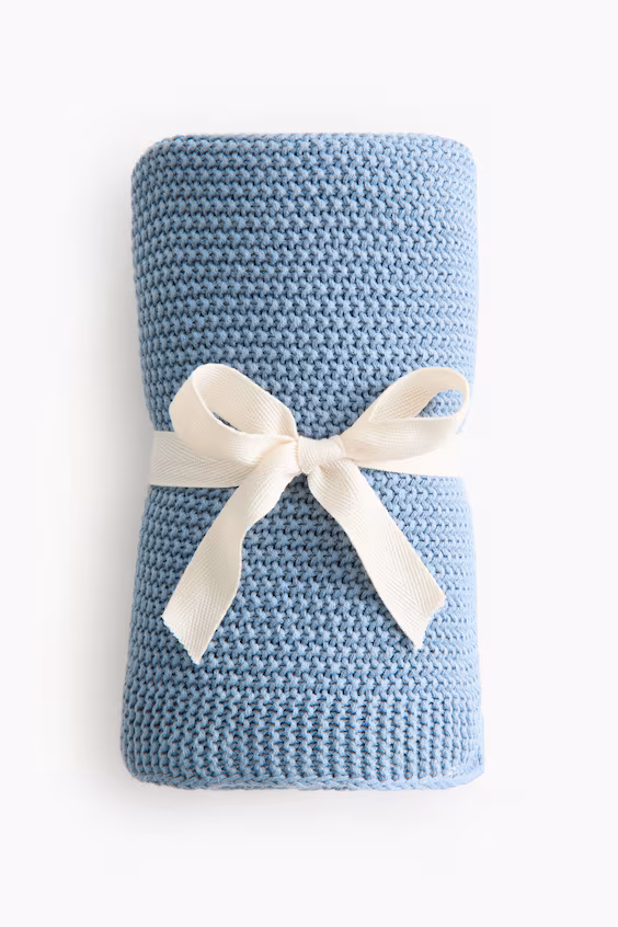 Плед для младенцев из хлопкового рисового вязания