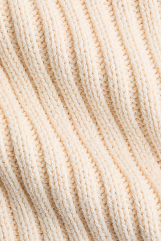 Свитер в рубчик из хлопкового трикотажа h&m