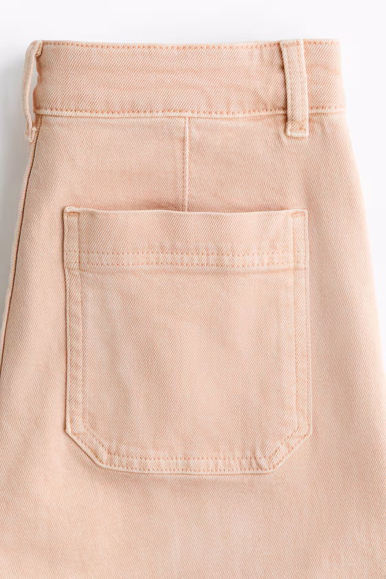 Джинсы широкие с высокой посадкой h&m