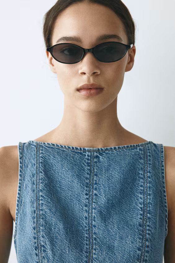 Топ баска из джинсы