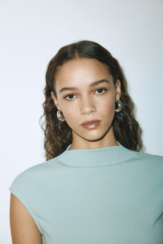 Топ баска из ткани ponte di roma