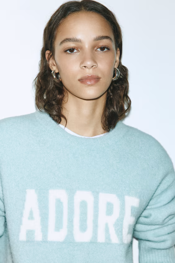 Свитер с жаккардовым узором