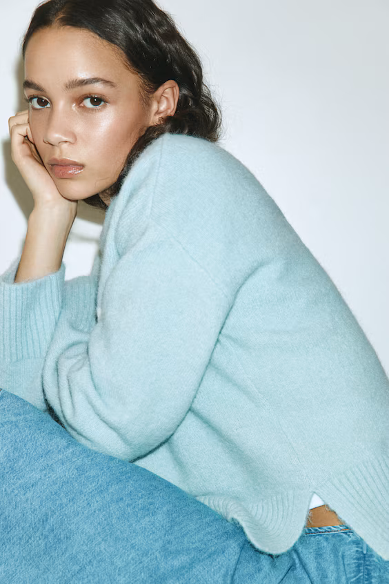 Свитер с жаккардовым узором