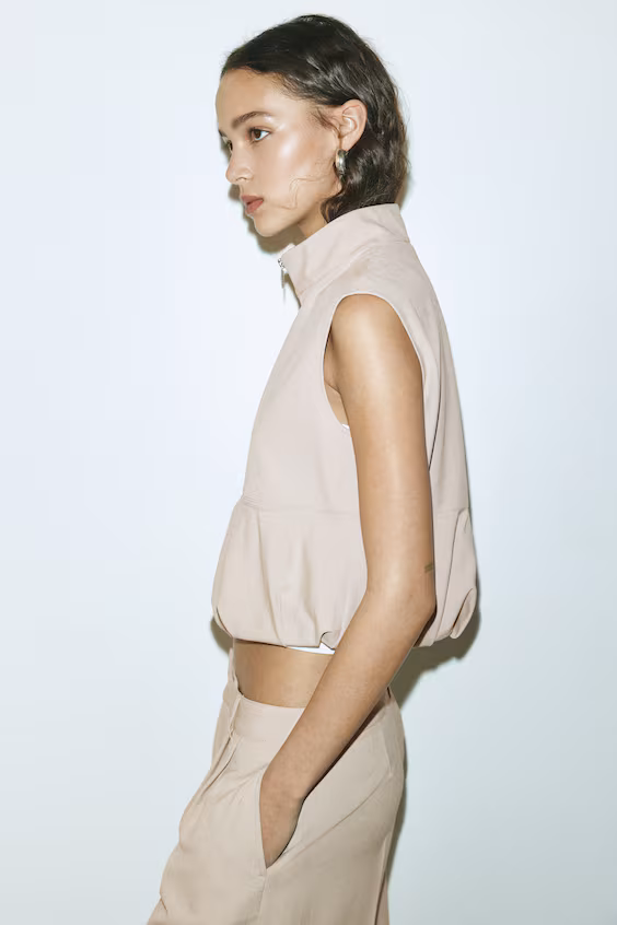 Жилет с расклешенной нижней частью h&m