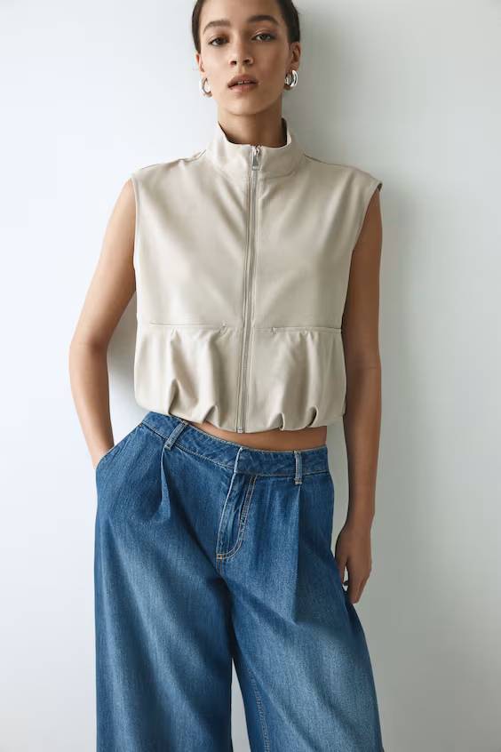 Джинсы свободного кроя wide regular fit