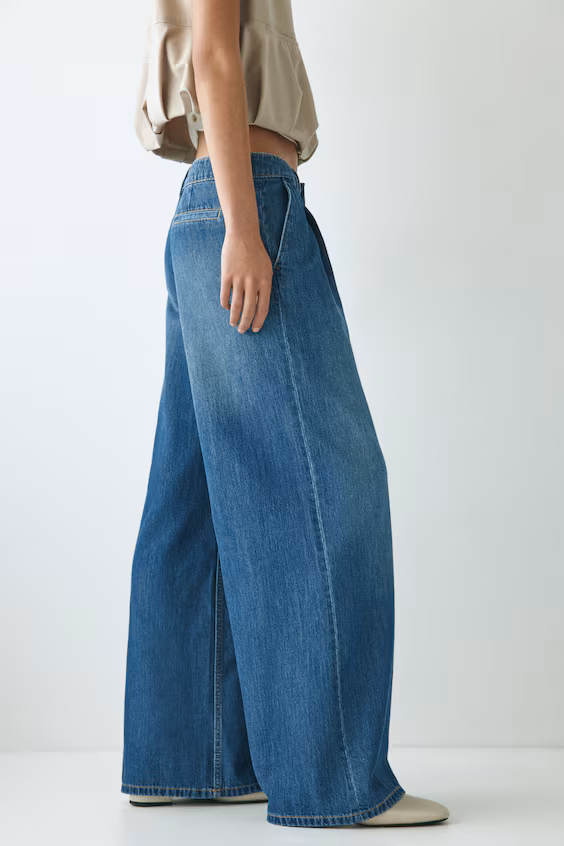 Джинсы свободного кроя wide regular fit