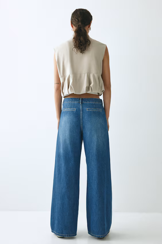 Джинсы свободного кроя wide regular fit