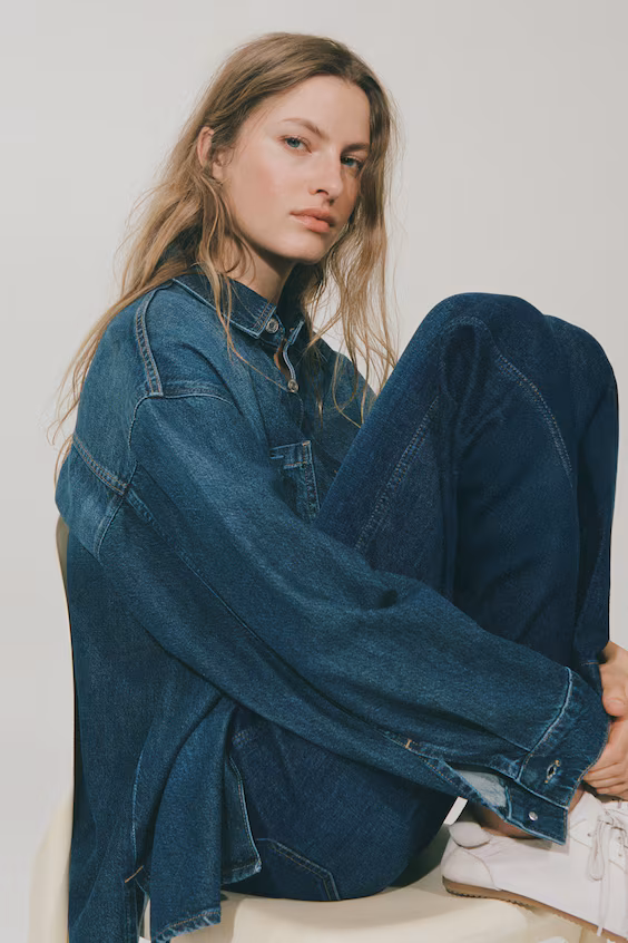 Джинсы  с высокой посадкой