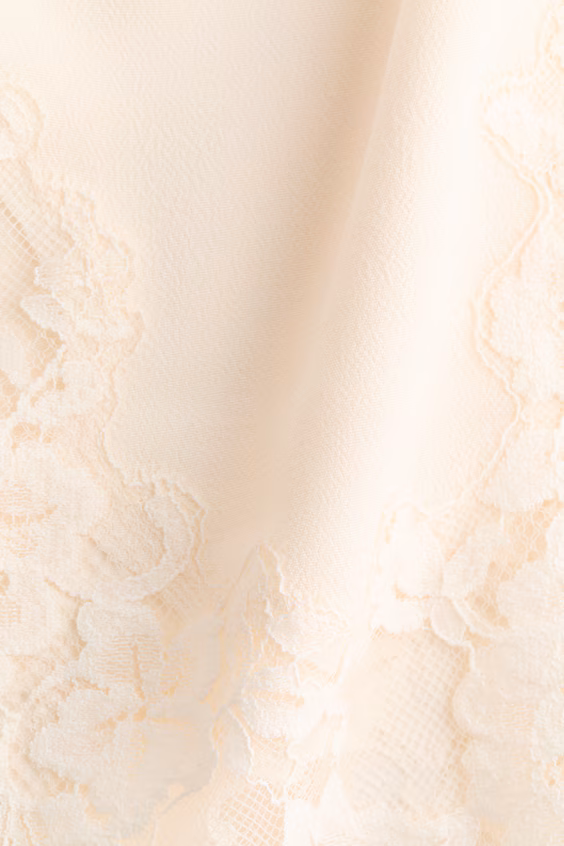 Юбка из вискозы с кружевом