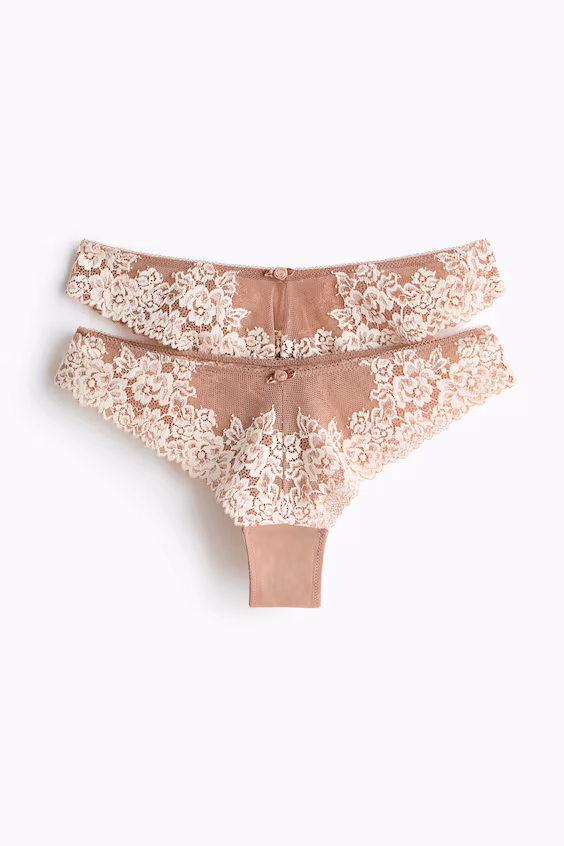Набор из 2 трусов brazilian из кружева