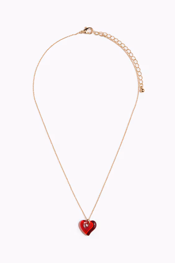 Кулон с сердцем на цепочке