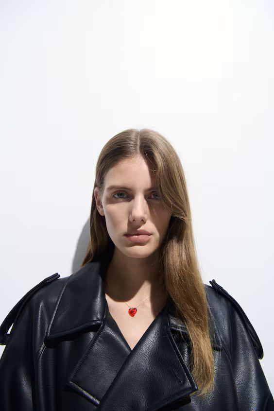 Кулон с сердцем на цепочке