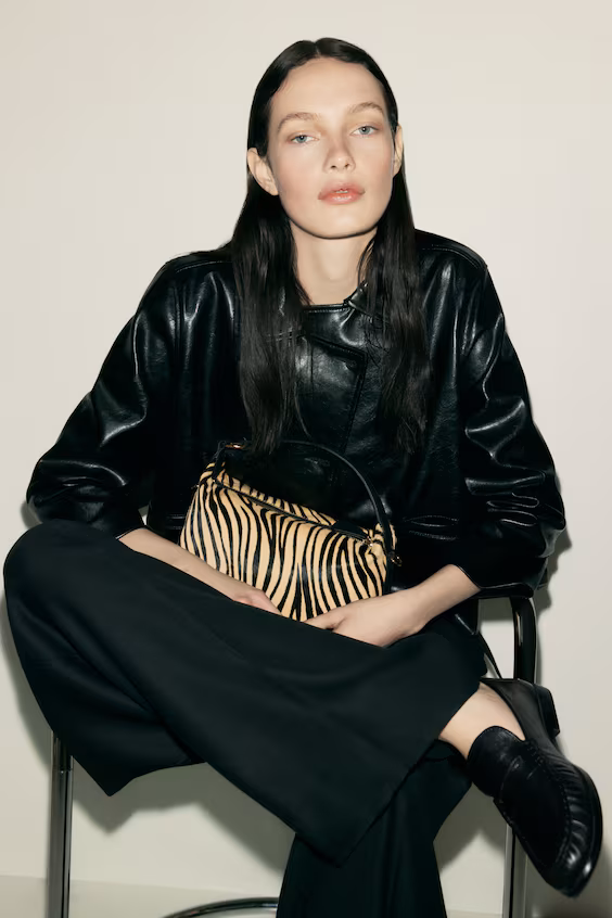 Лоферы из кожи