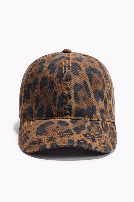 Бейсболка из хлопка с эффектом затертости