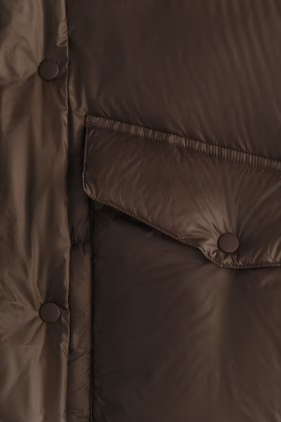 Стеганое пуховое пальто