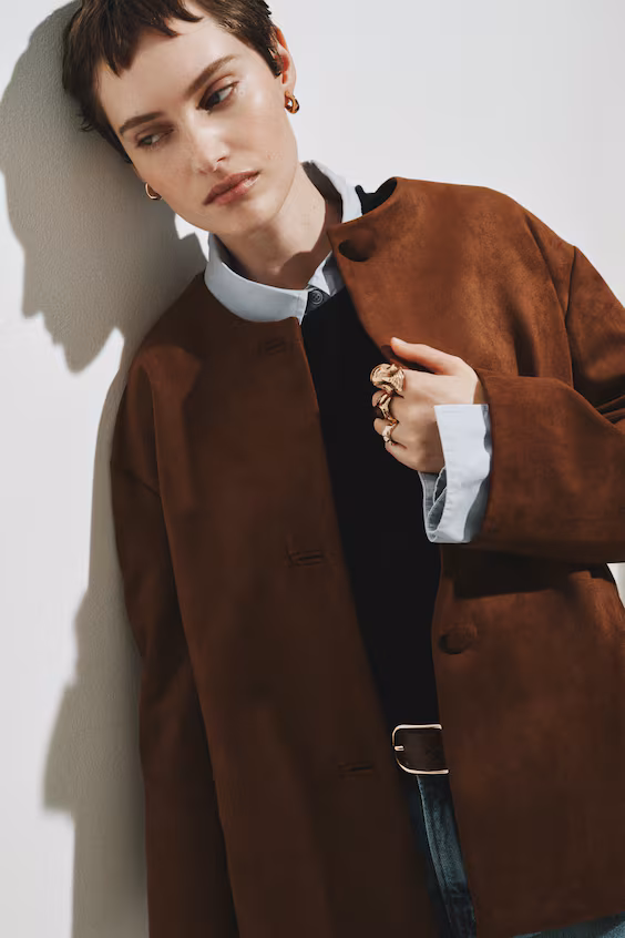 Плащ без воротника