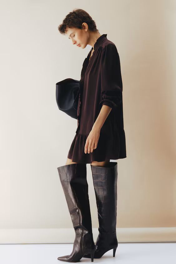 Платье с оборками