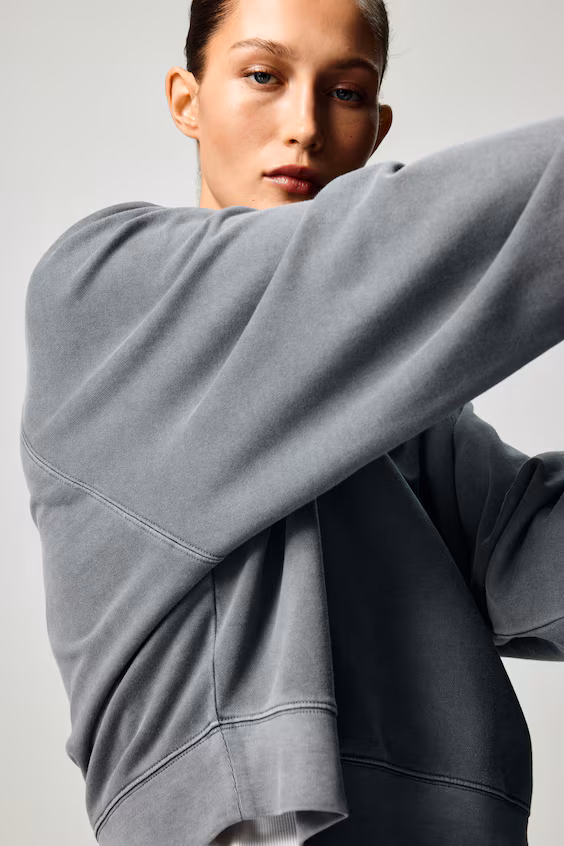 Свитшот оверсайз из хлопка