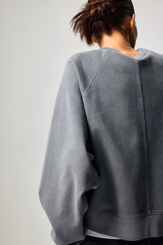 Свитшот оверсайз из хлопка