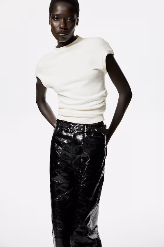 Драпированный свитер из тонкой ткани h&m