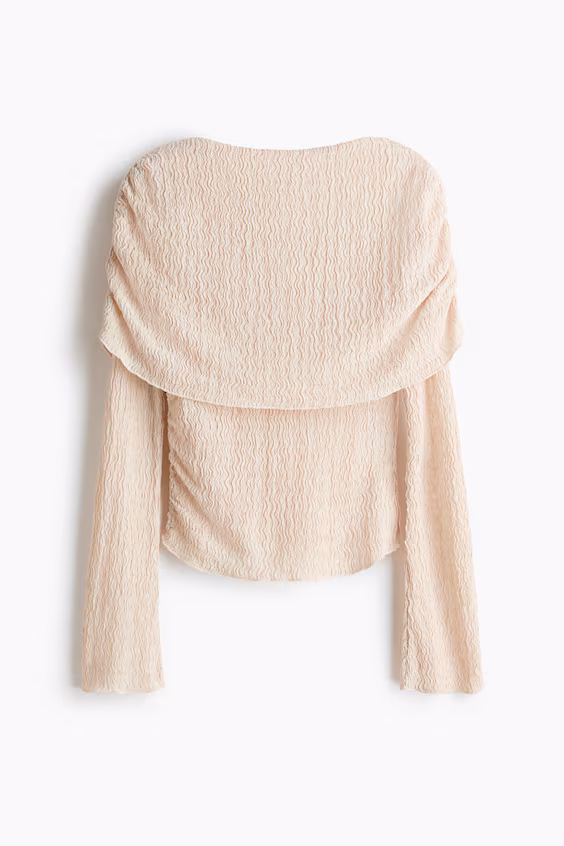 Свитер из джерси с наложенным узором