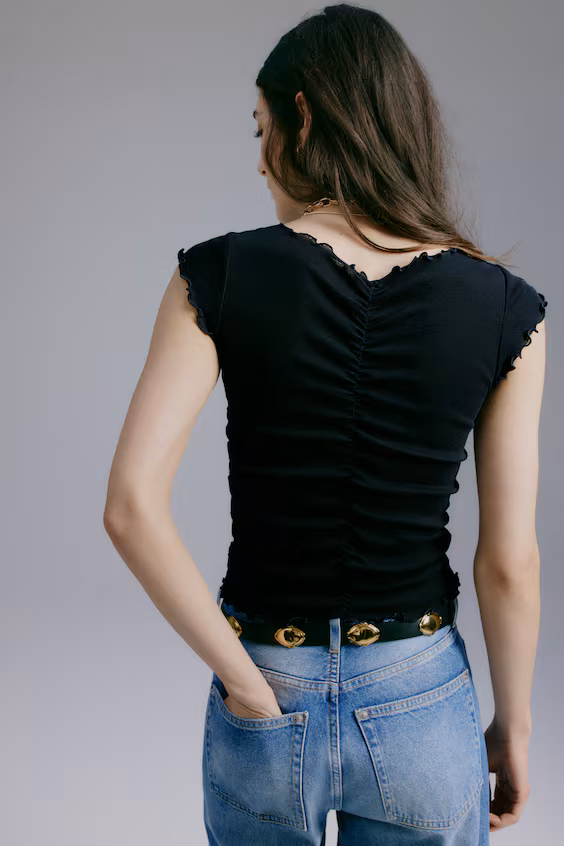 Свитер с драпировкой из хлопка