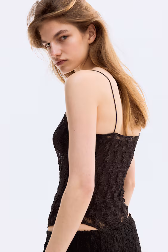 Трусы-стринги из кружева