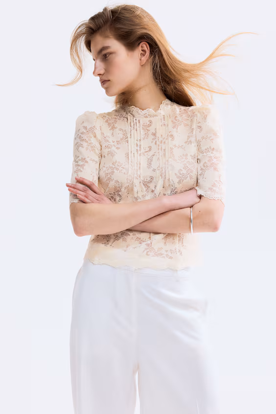 Кружевная блуза