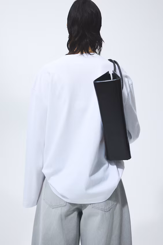 Просторный свитер из джерси