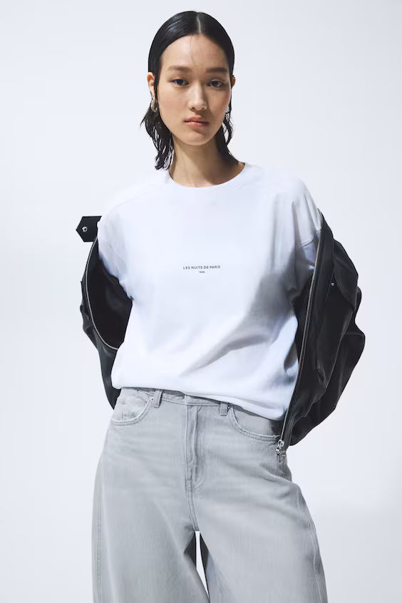 Просторный свитер из джерси