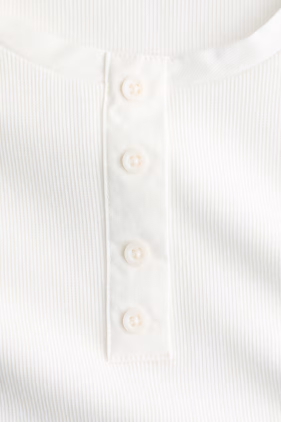 Топ из ребристого хлопка