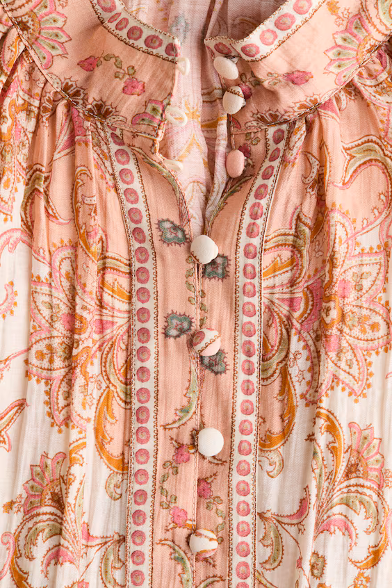 Блуза из морщинистой ткани