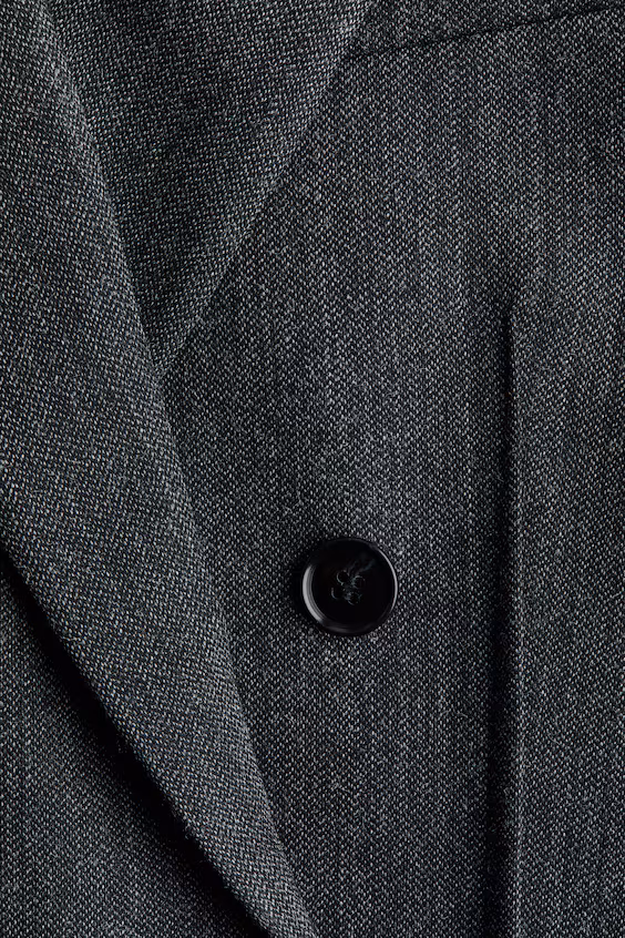 Шерстяной блейзер с застежкой на пуговице
