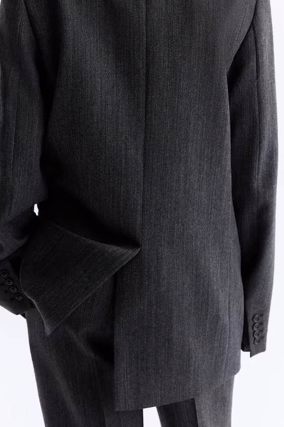 Шерстяной блейзер с застежкой на пуговице