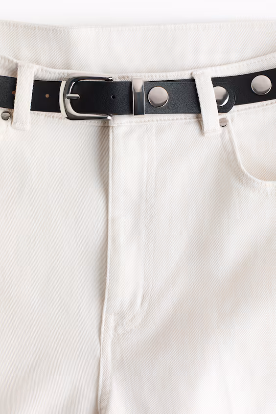 Брюки bootcut с поясом