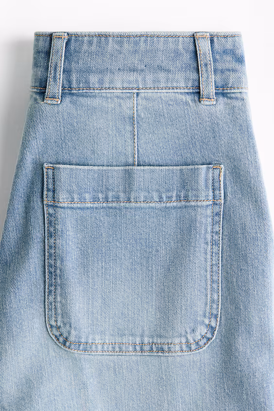 Джинсы широкие с высокой талией