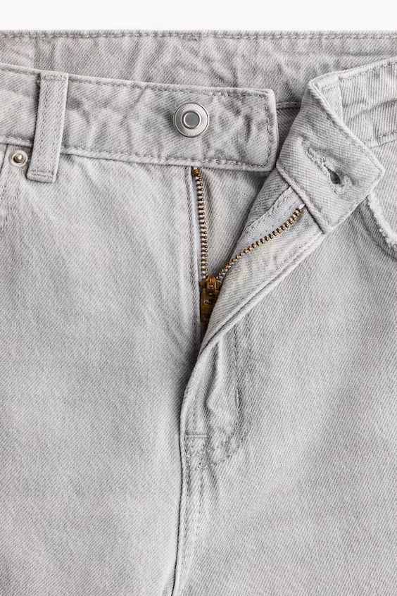 Джинсы широкие высокие