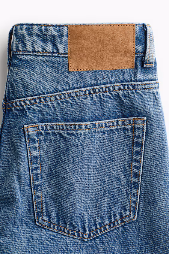 Джинсы широкие высокие