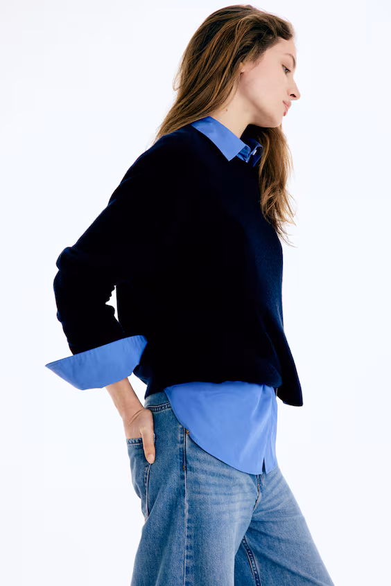 Джинсы wide high с высокой талией