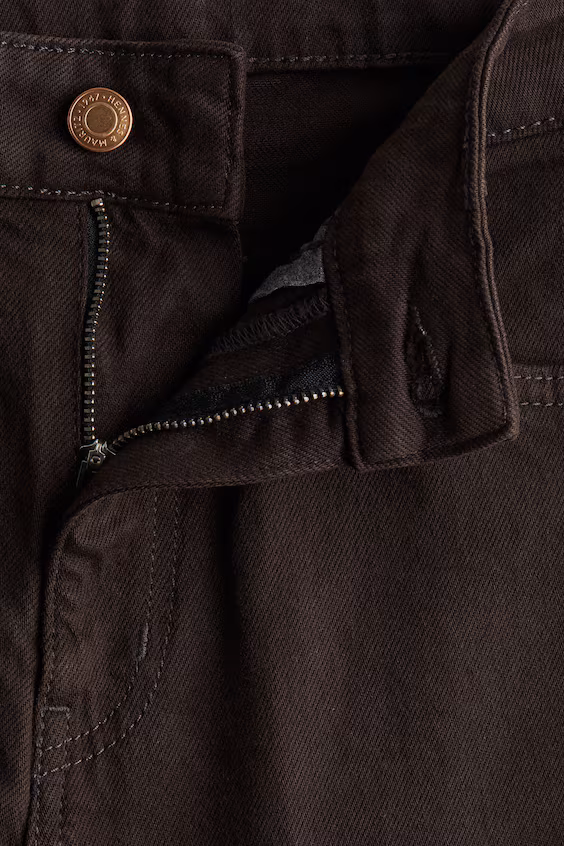 Джинсы wide high