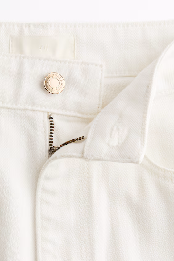 Джинсы wide high