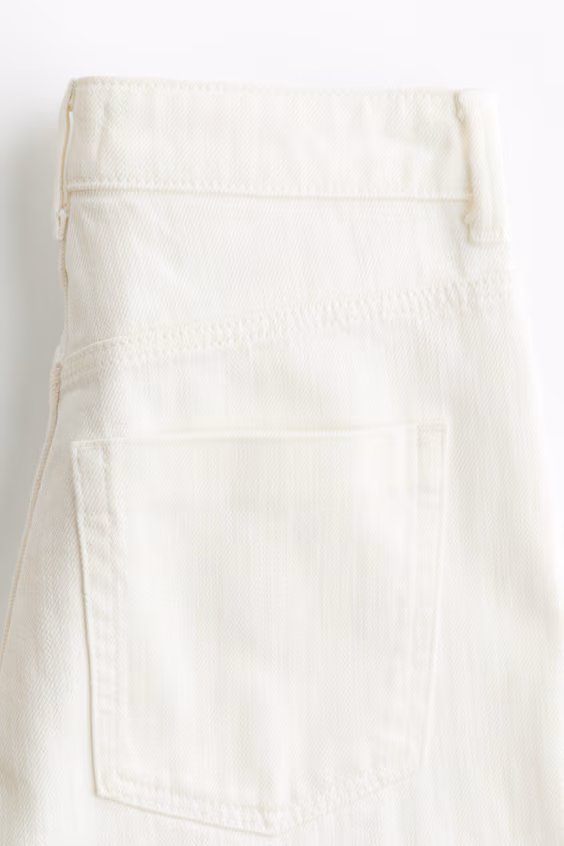 Джинсы wide high