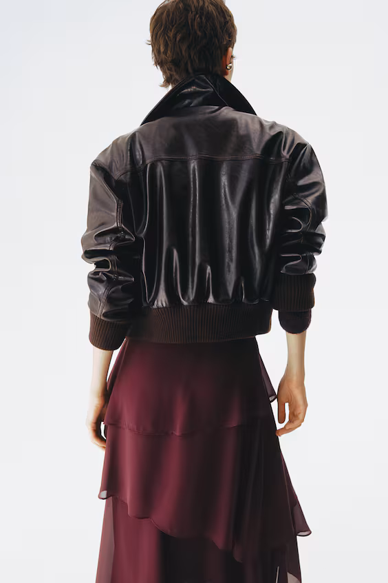 Юбка с оборками из шифона