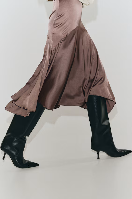 Юбка из ацетатного сатина