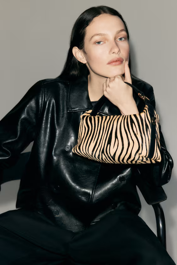 Кожаная сумка через плечо