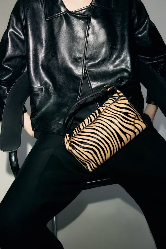 Кожаная сумка через плечо