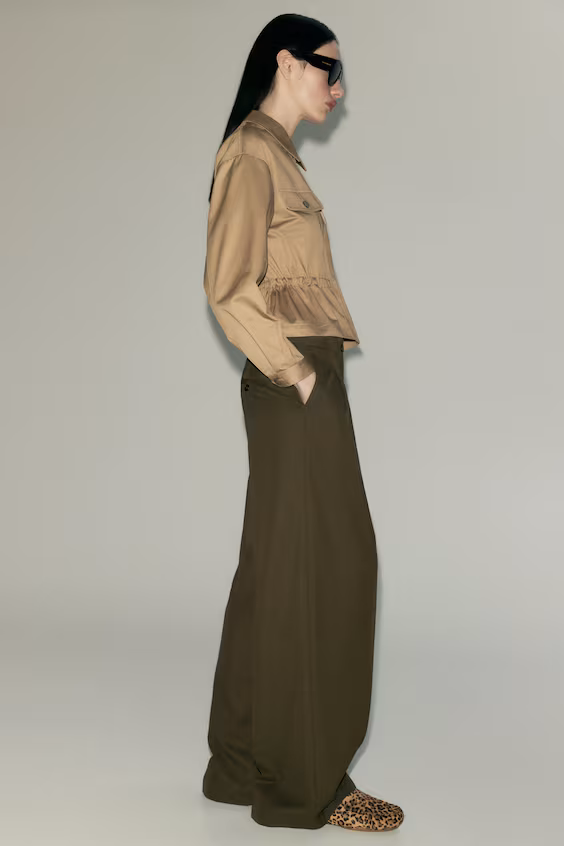 Туфли лоферы из кожи