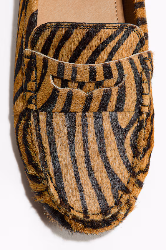 Туфли лоферы из кожи