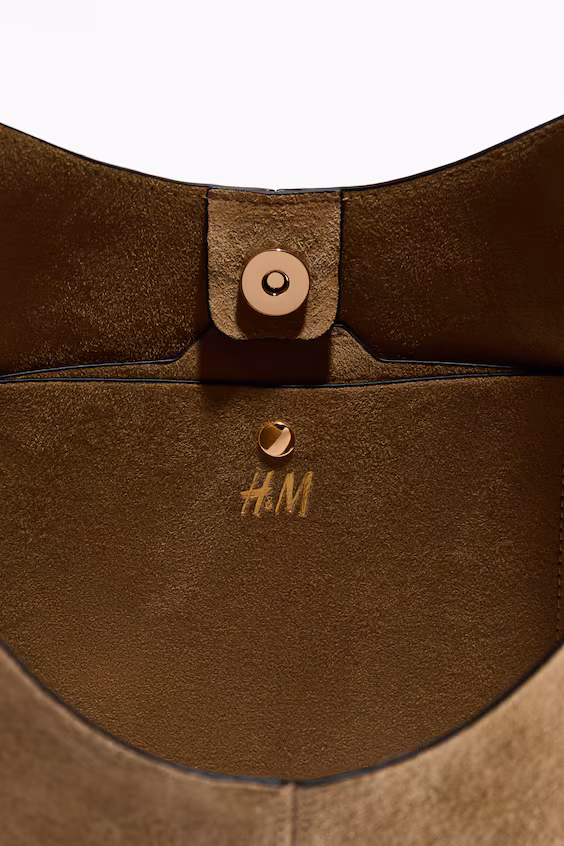 Сумка через плечо из замши